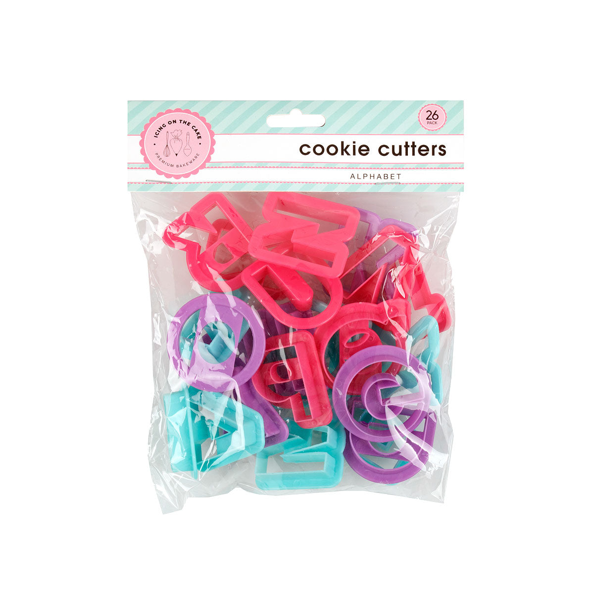 Cookie Cutters Plastic Alphabet 26pce