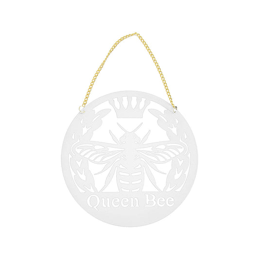 Metal Hanging Plaque Bee Kind/Queen