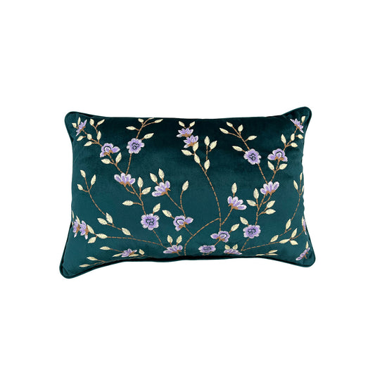 Rectangular Embroidered Cushion Blossom 30x45cm