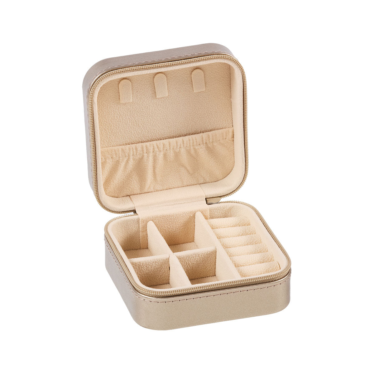 Sparkle Jewellery Box Zip Silver/Gold