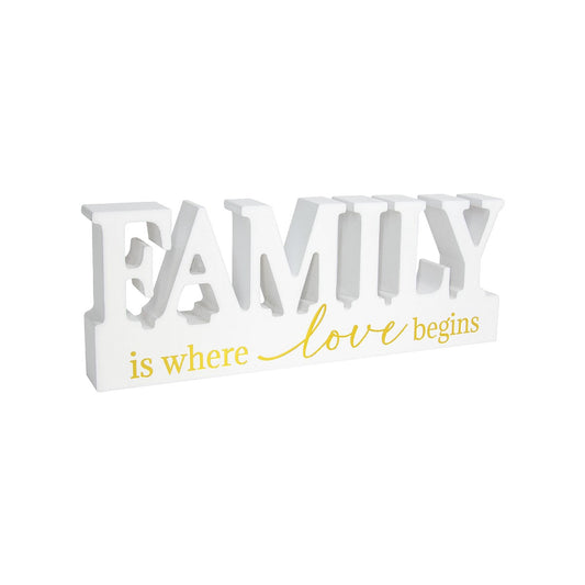 Tabletop Plaque Family Is Where