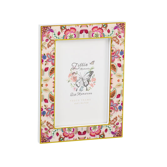 Photo Frame Lacquer Floral/Paisley 4X6"