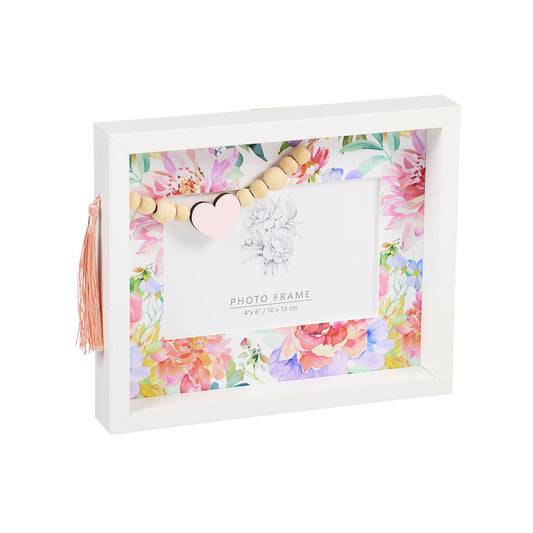 Photo Frame Box Top Floral/Hydrangea 4x6"