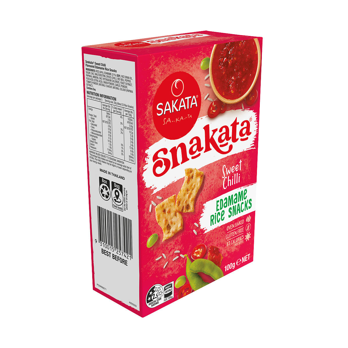 Snakata Sweet Chilli Edamame 65g