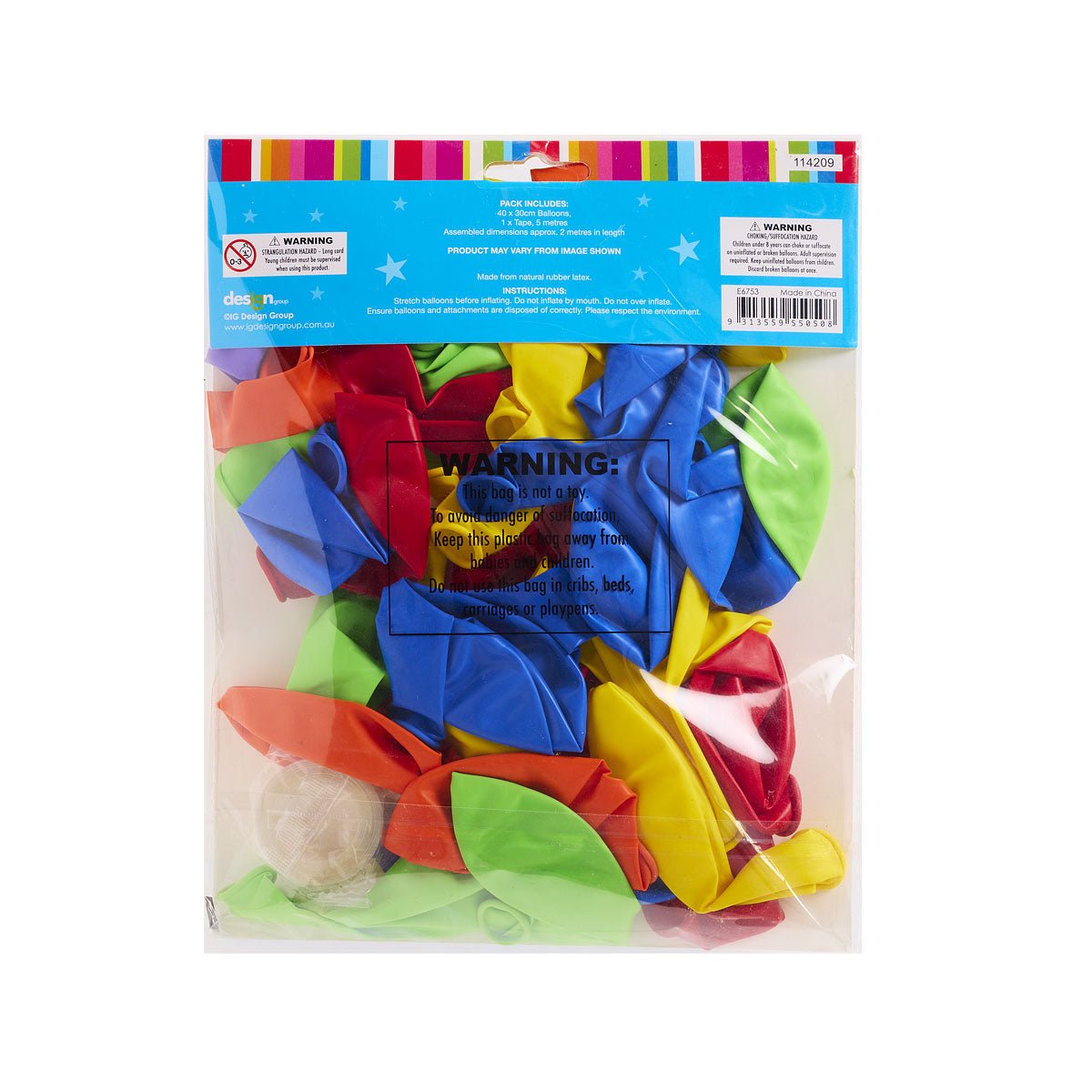 Balloon Garland Rainbow 40pk