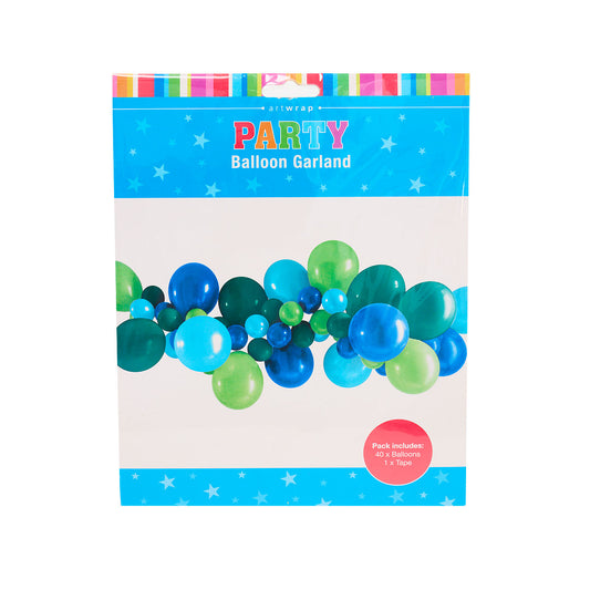 Balloon Garland Blu Green 40pk