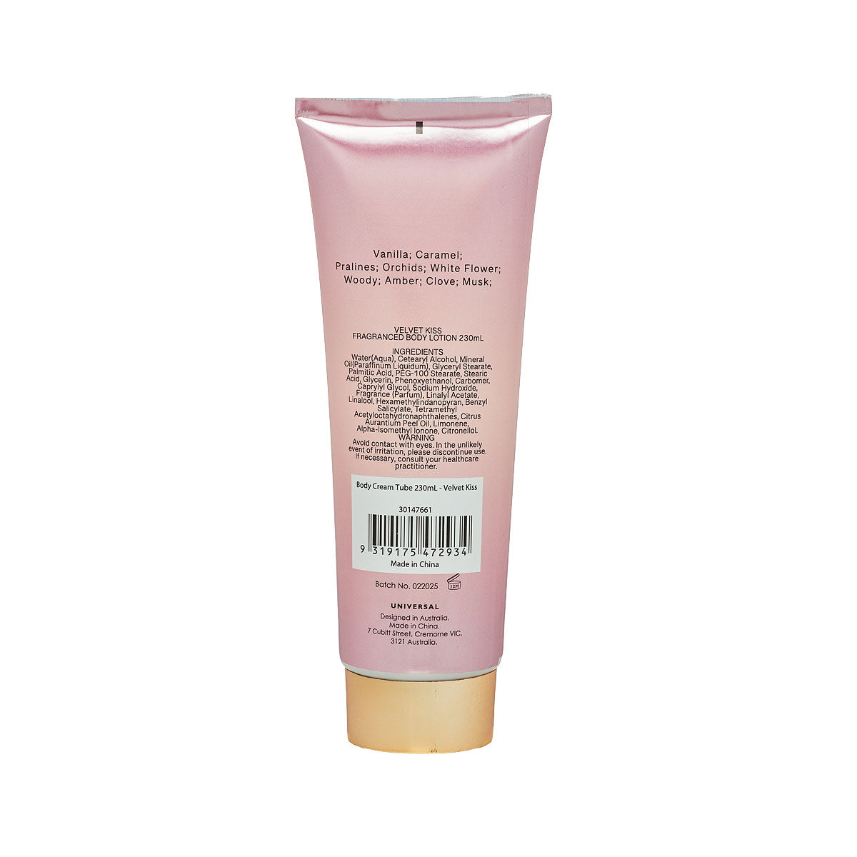 Angel Glow Body Cream Velvet Kiss 230mL
