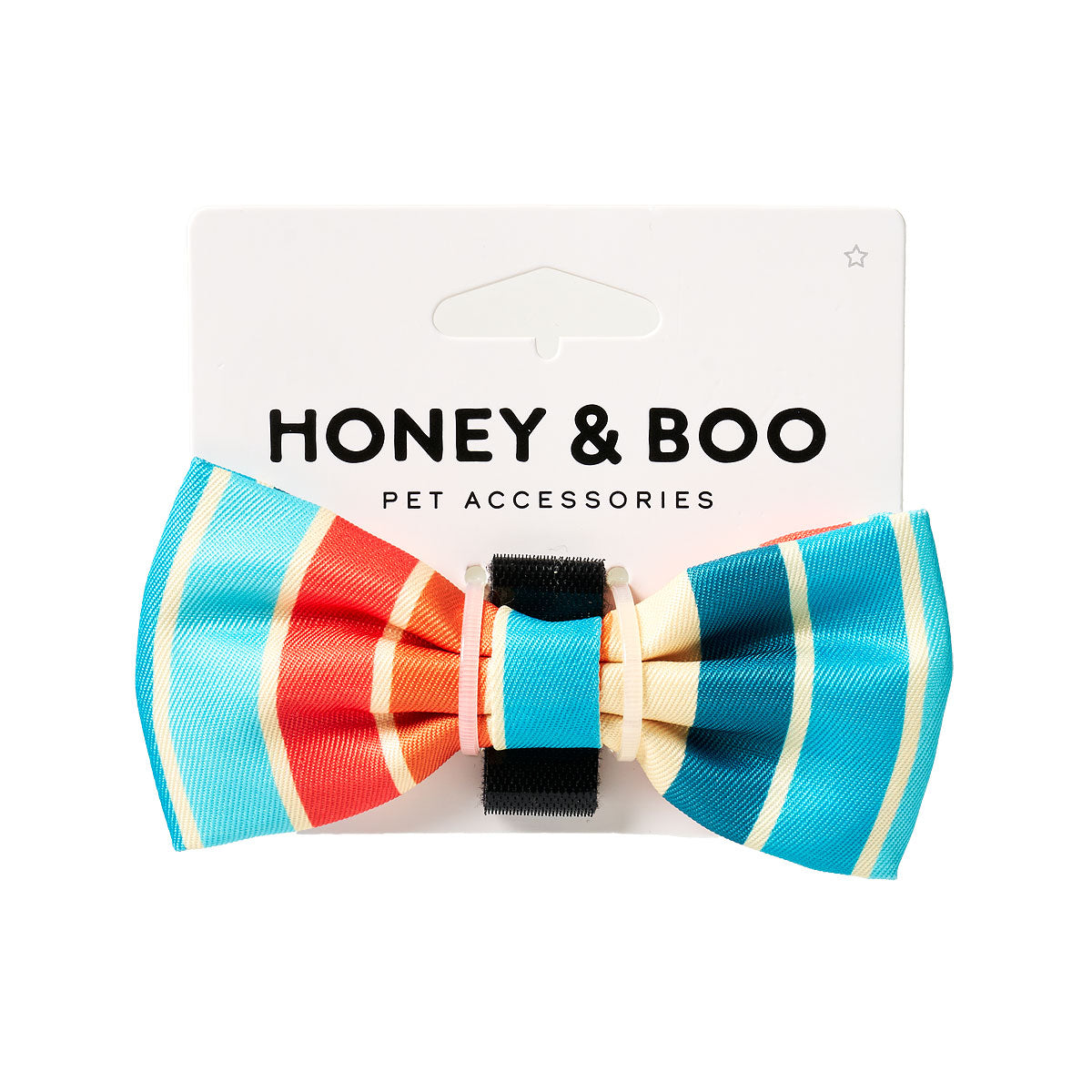 Pet Retro Stripe Bow Tie