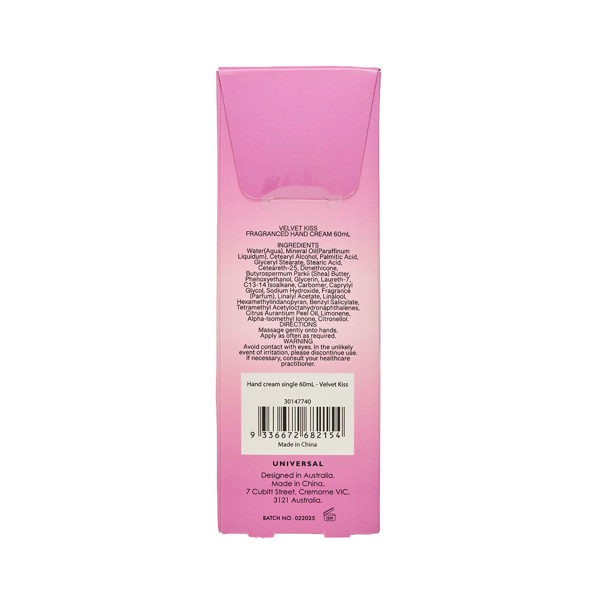 Angel Glow Hand Cream Velvet Kiss 60mL