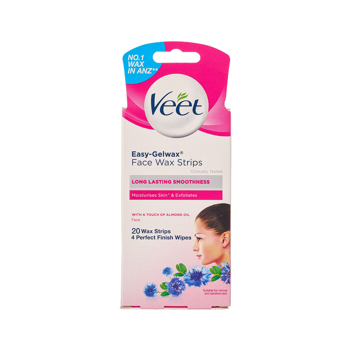Veet Wax Strips With Almond Oil 20pk