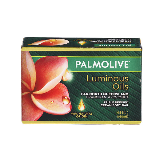 Palmolive Soap Bar Luminous Oils Far North Qld Frangipani & Coconut 130g