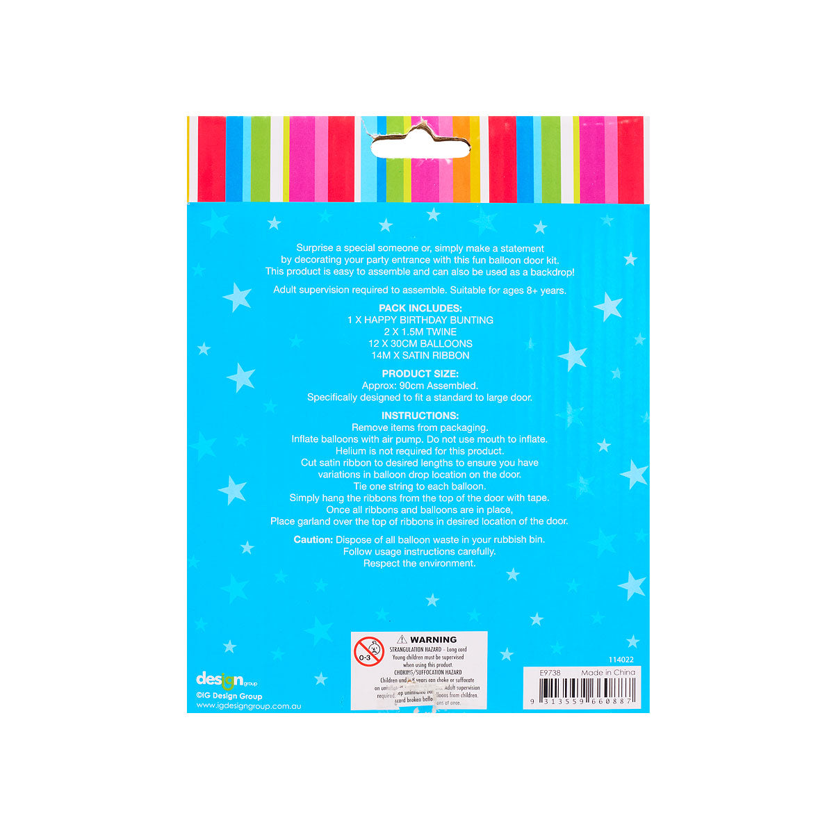 Balloon Door Kit Blue