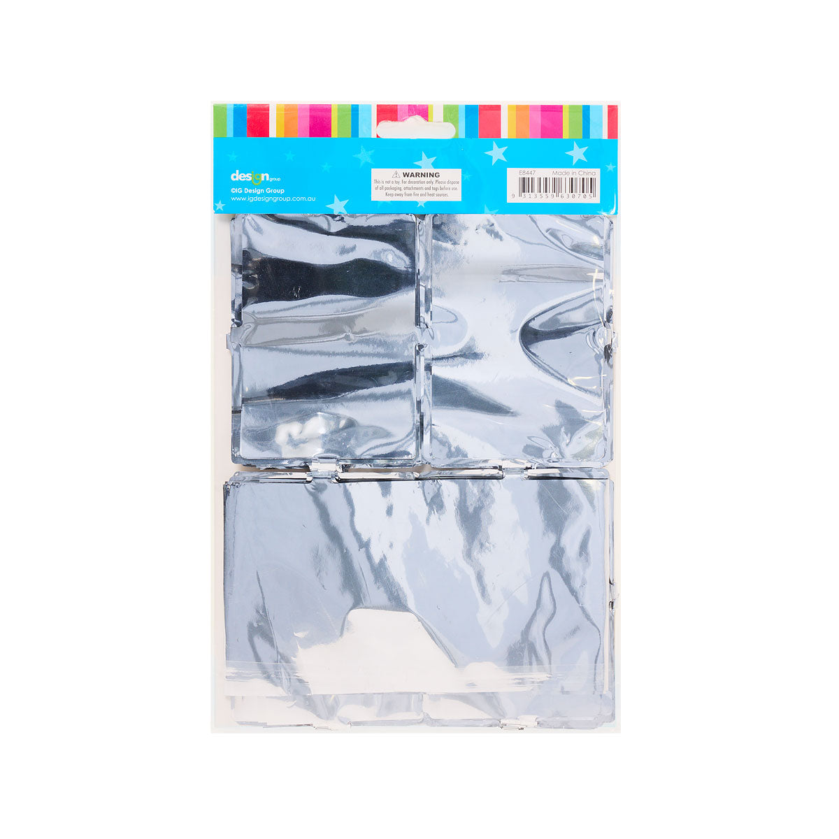 Backdrop Square Silver 2mx90cm