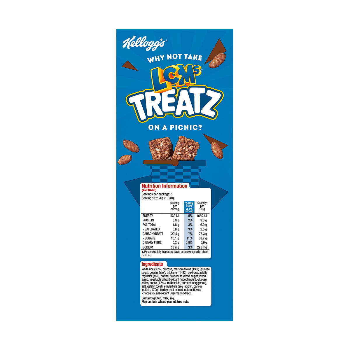 Kellogg's LCM Treatz Choctastic 130g 5pk