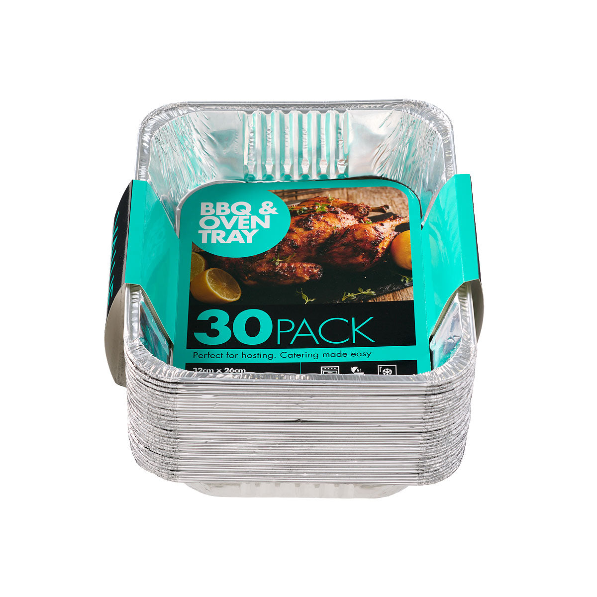 Rectangular Foil Tray 32x26cm 30pk