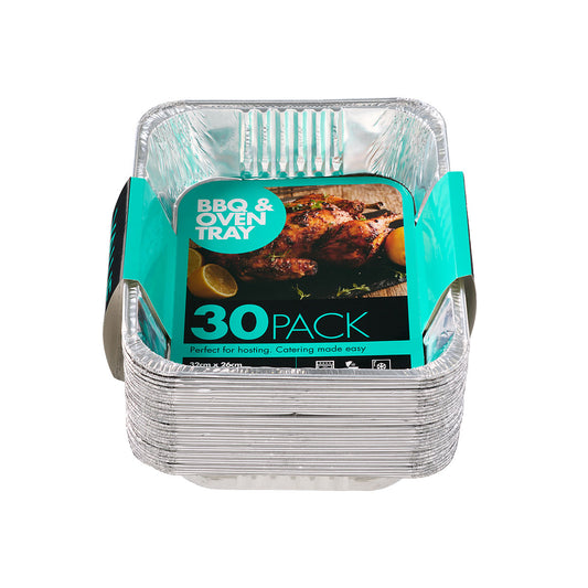 Rectangular Foil Tray 32x26cm 30pk