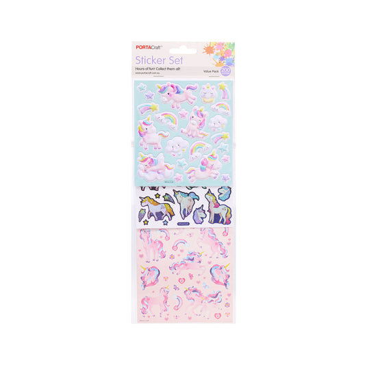 200pc Sticker Set Assorted