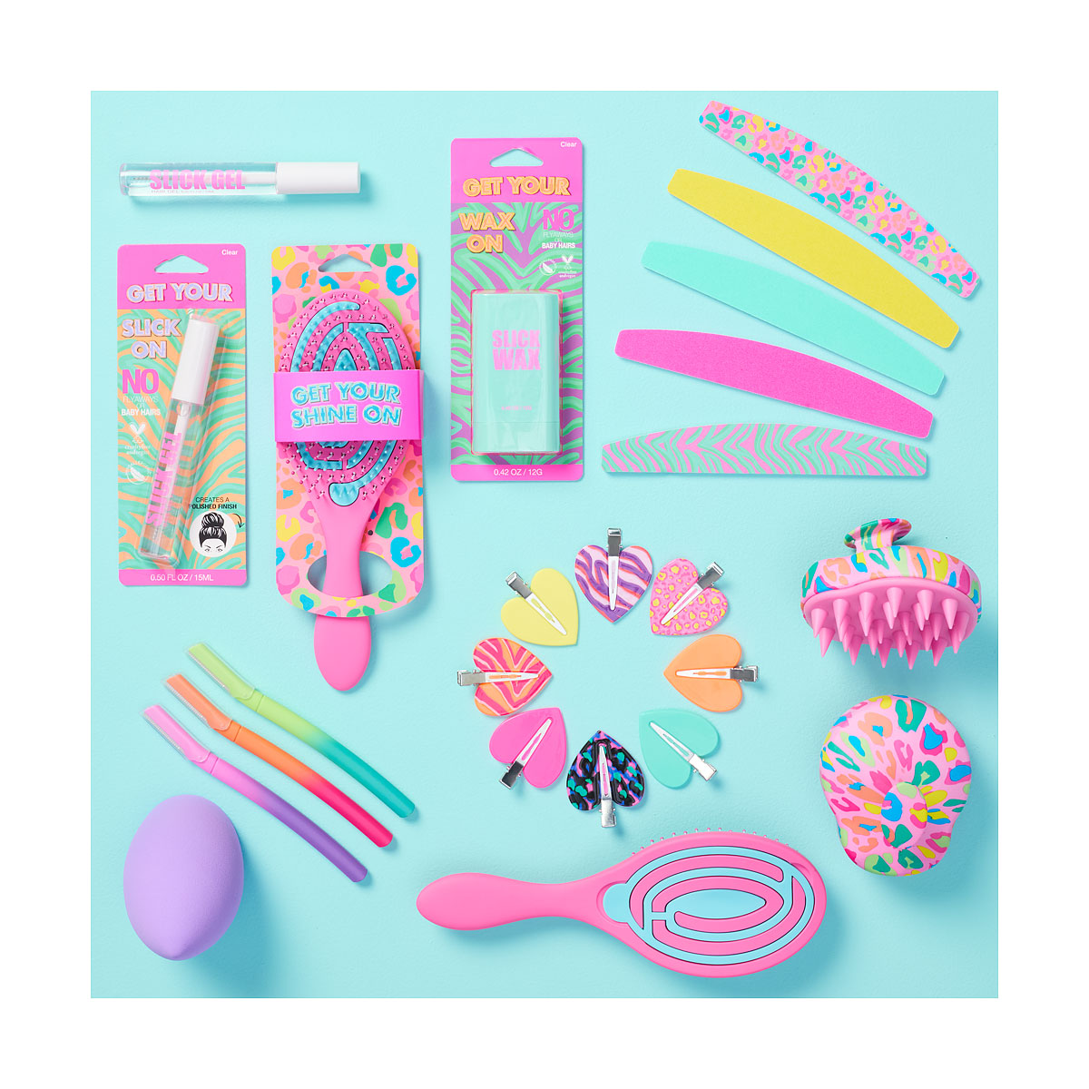 Neon Animal Two-Tone 2-in-1 Hair Brush
