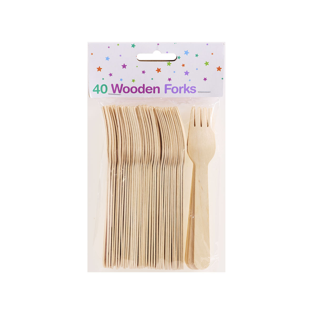 Wooden Fork 40pk