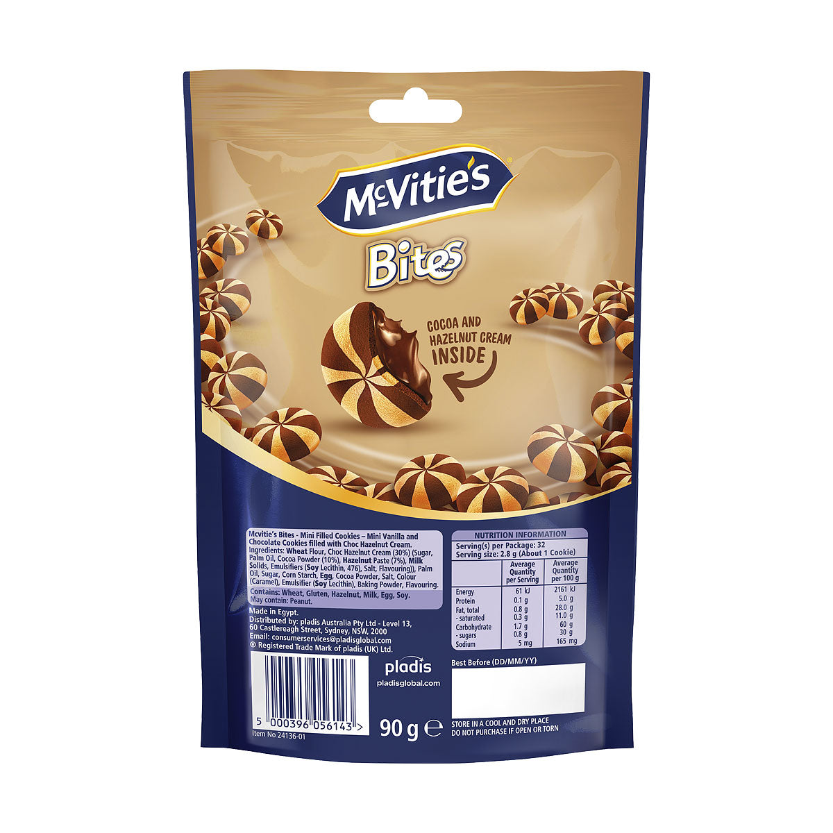 McVitie's Mini Bites Vanilla Choc 90g