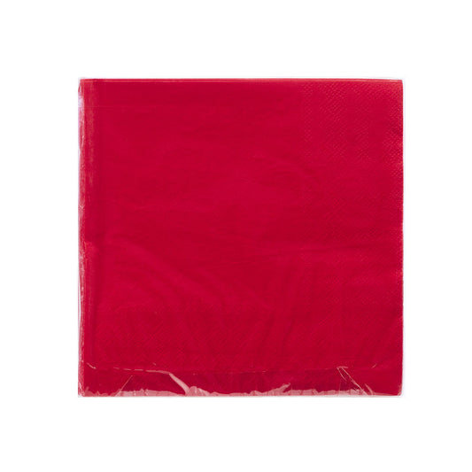 Napkin Red 2ply 33x33cm 50pk