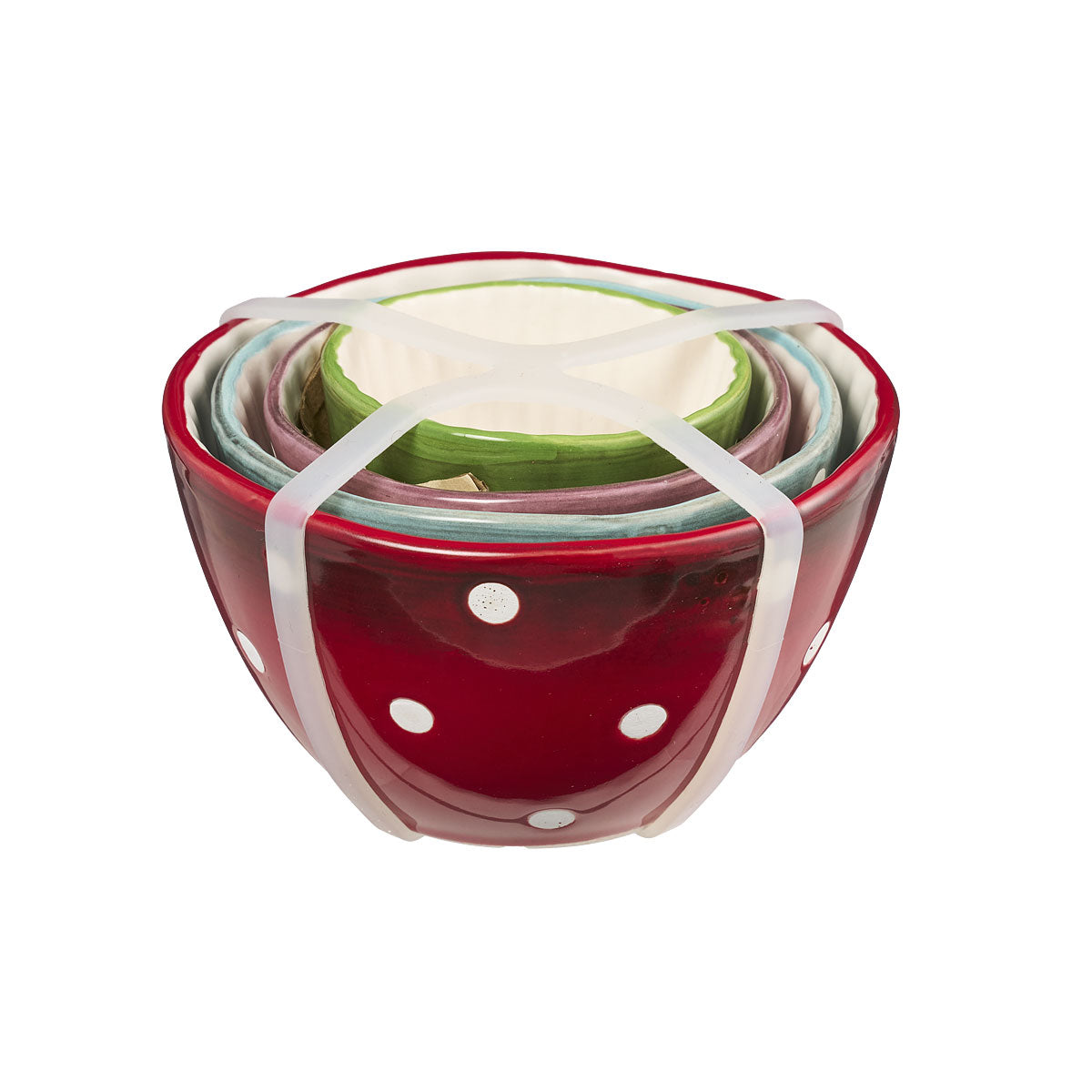 4pc Coloured Mushroom Bowls