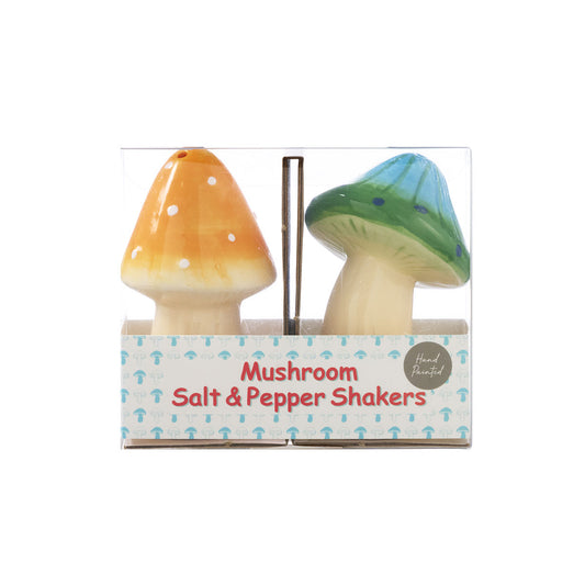 Coloured Mushroom Salt & Pepper Shakers