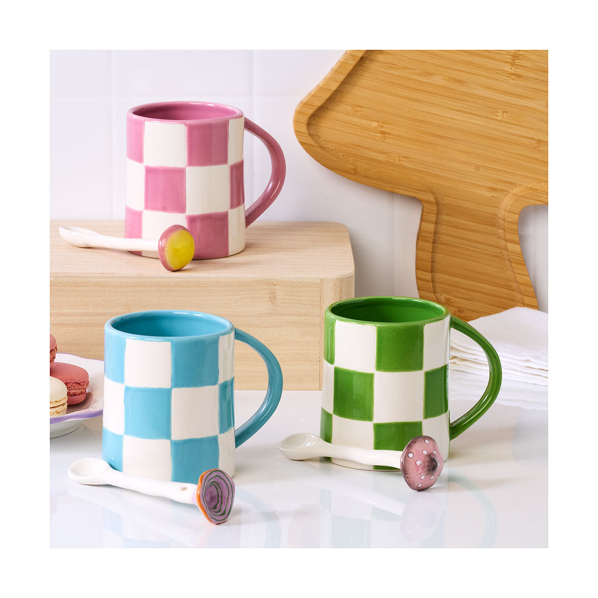 Coloured Mushroom 3D Mug