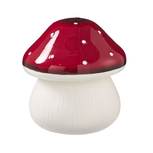 Coloured Mushroom Cookie Jar