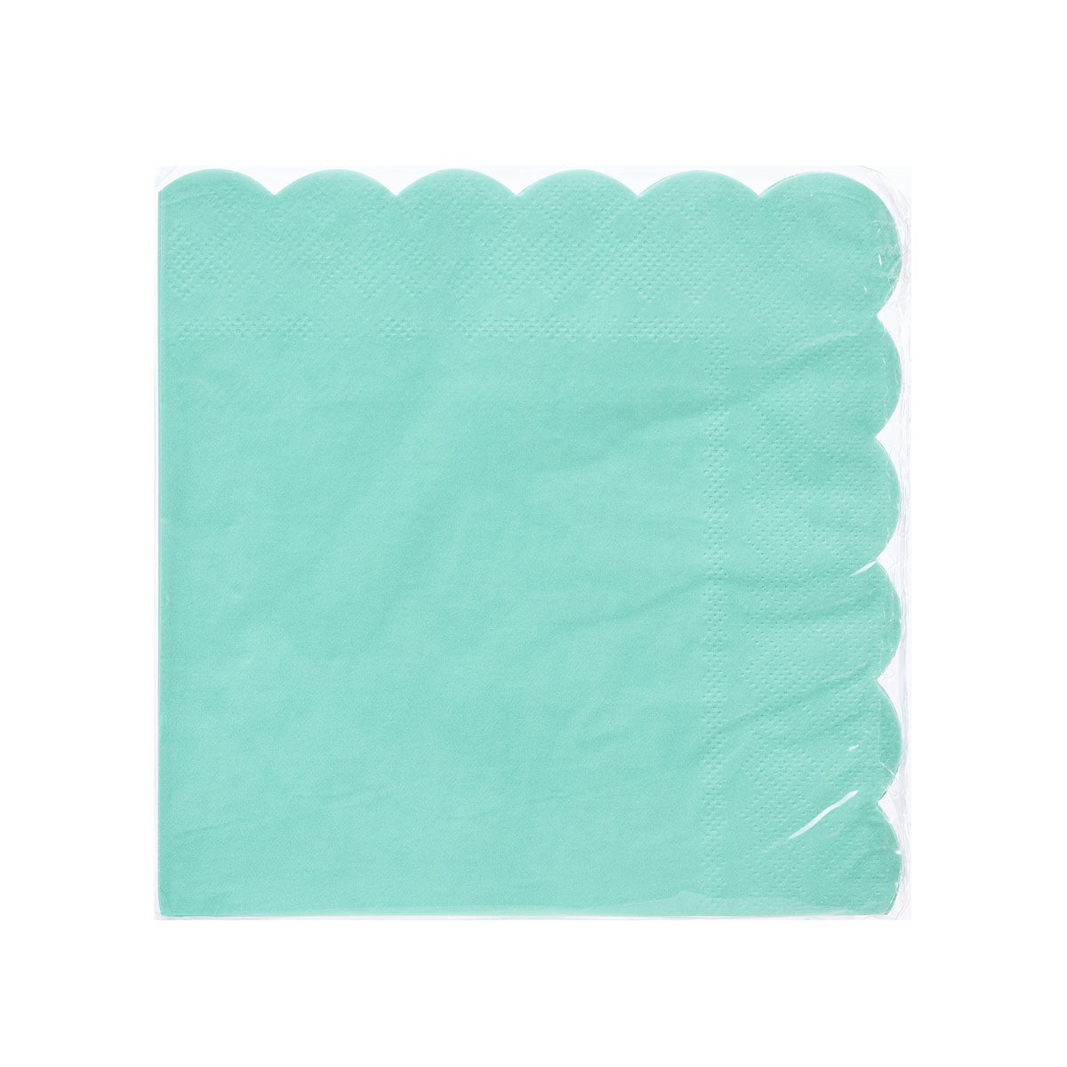 Mint Scalloped Edge Napkin 2ply 20pk