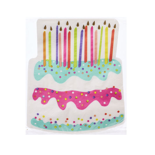 Cake Shape Napkin 20pk