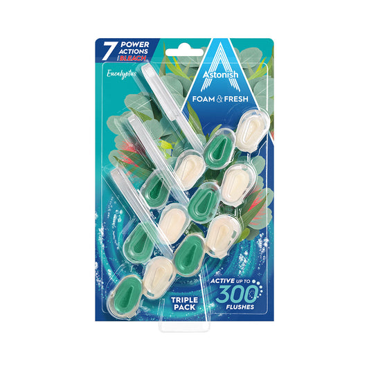 Astonish Cage Foam & Fresh Eucalyptus 3pk
