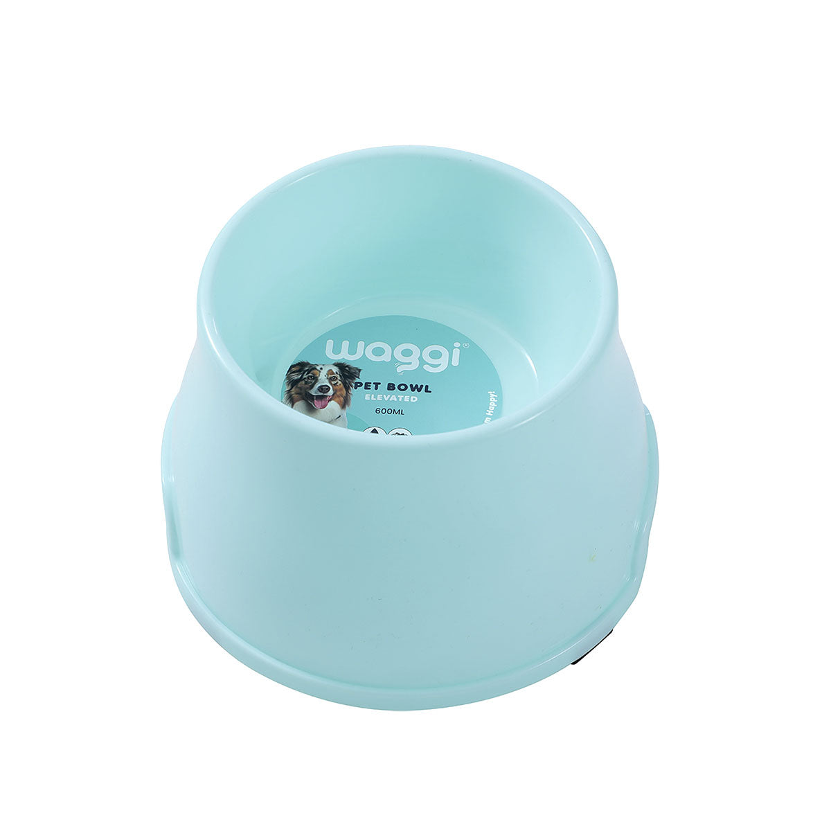 Waggi Elevated Pet Bowl 600mL Assorted