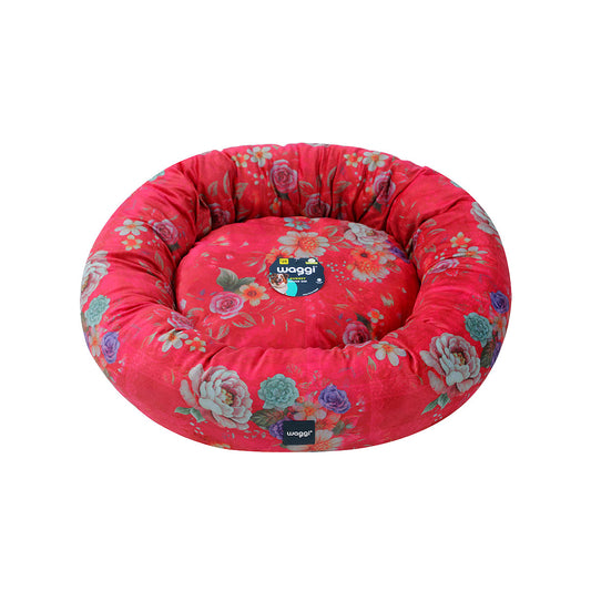 Waggi Audrey Floral Round Bed 60x60x19cm