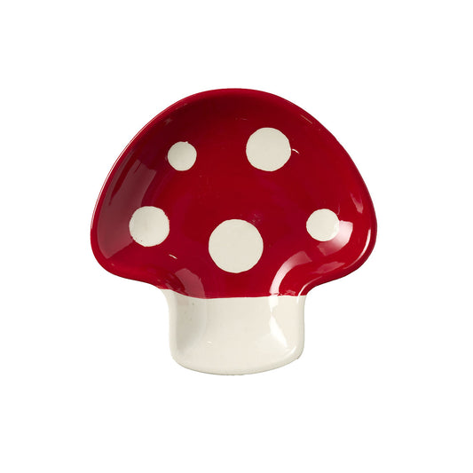 Trinket Dish Mushroom Red/Pink