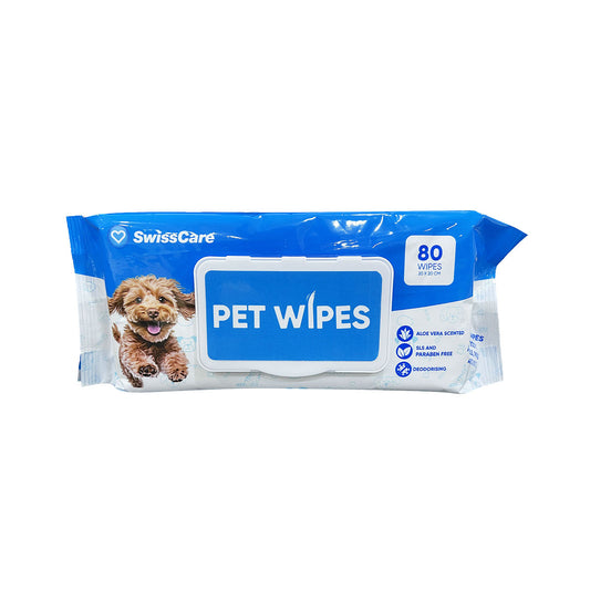 SwissCare Pet Wipes 80pk