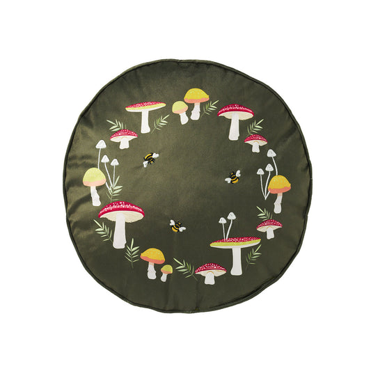 Velvet Cushion Mushroom Field/Bees