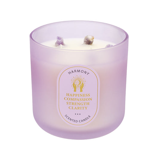 2-wick Stones Candle Pink/Purple
