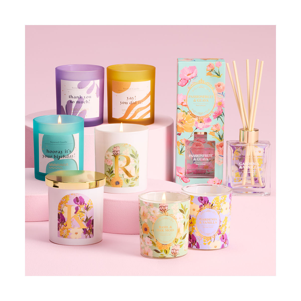 Monogram Candle Lively
