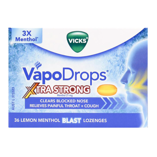 Vicks Xtra Strong Lemon Menthol 36pk