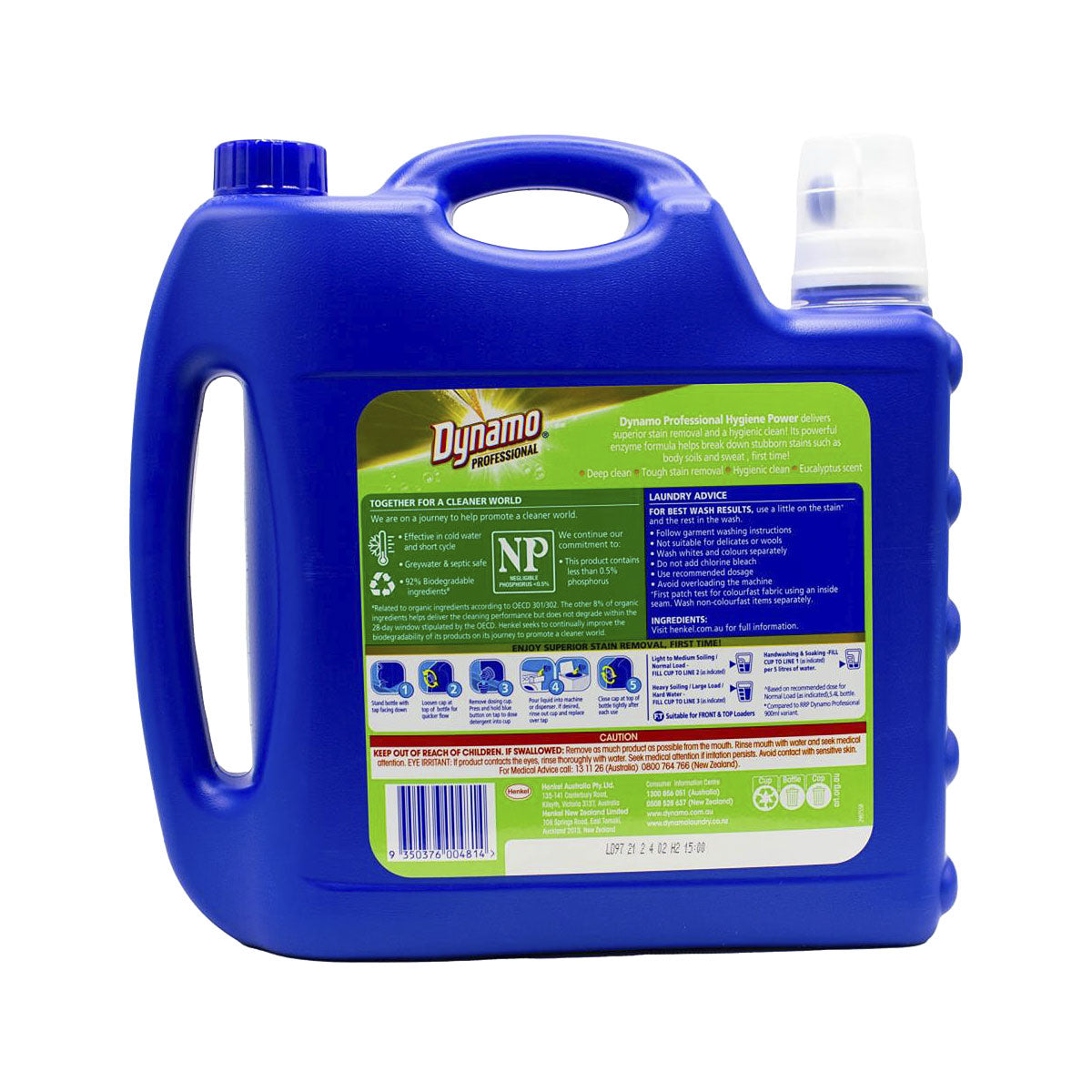 Dynamo Laundry Liquid Pro Deep Clean Hygiene Power 5.4L