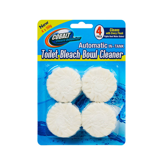 Cobalt Toilet Bleach Bowl Cleaner 50g 4pk