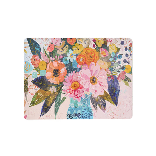 Rectangular Corkback Placemat Blooms 30X40cm