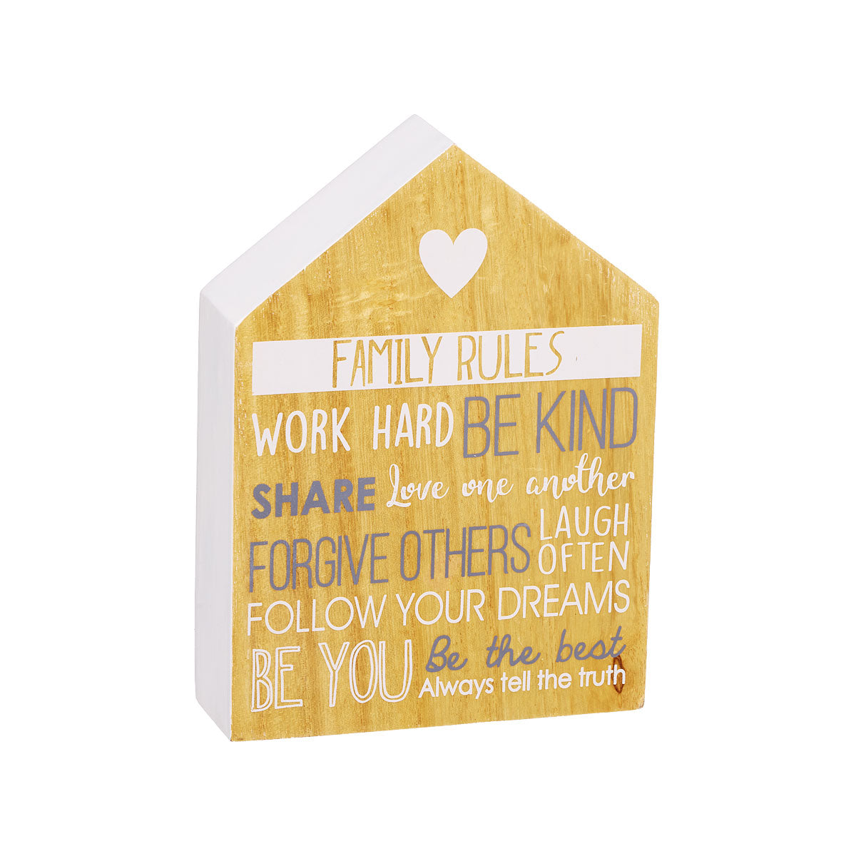 Tabletop Plaque Family Rules