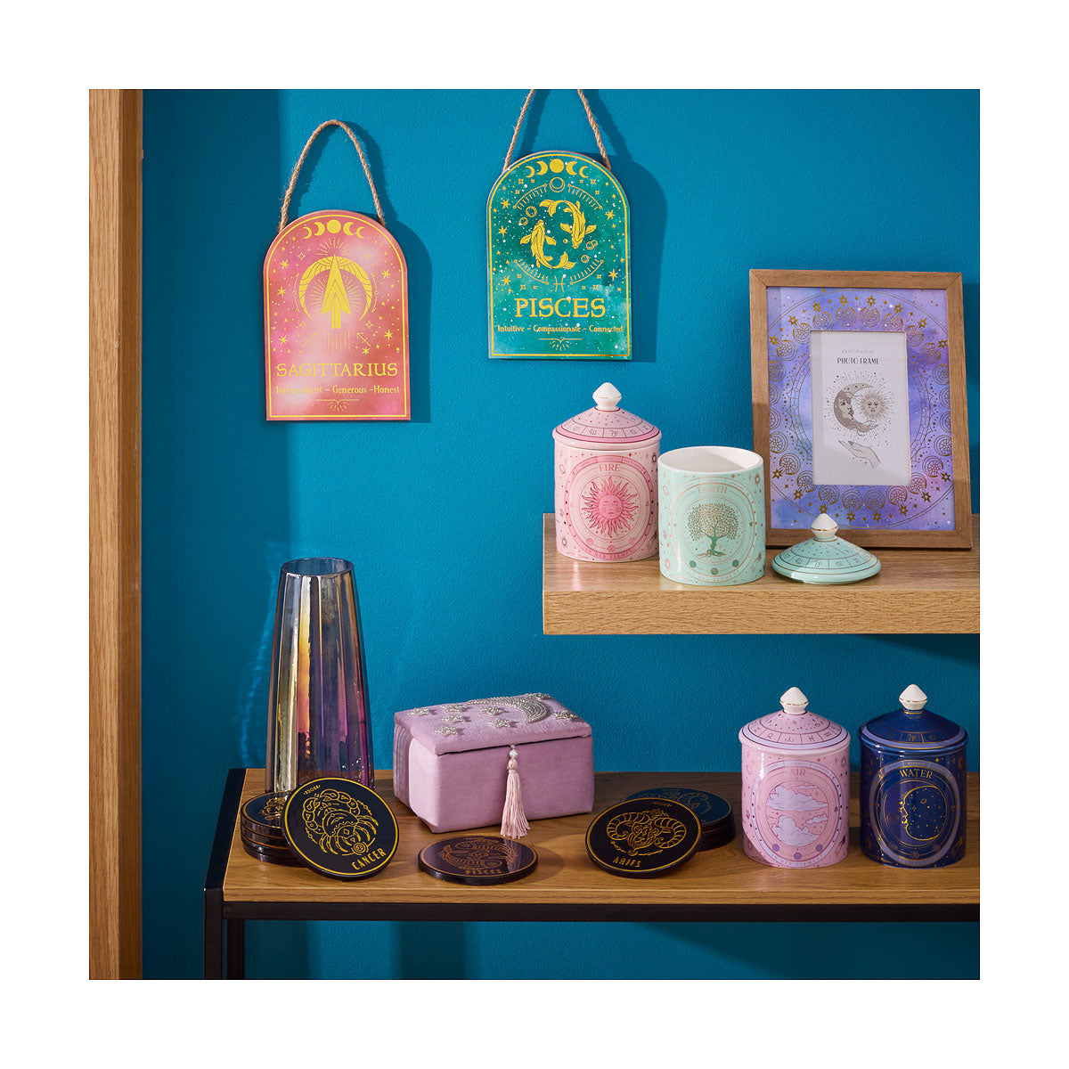 Cosmic Zodiac Hanging Plaque Assorted
