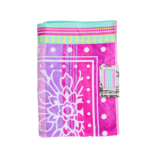 Velour Jacquard Beach Towel Maharanti 86x160cm