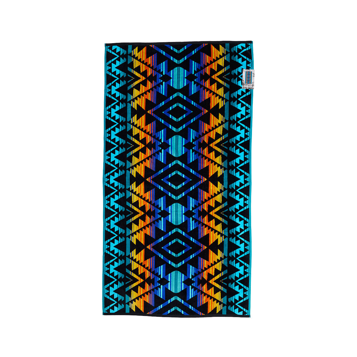 Velour Jacquard Beach Towel Jet 86x160cm