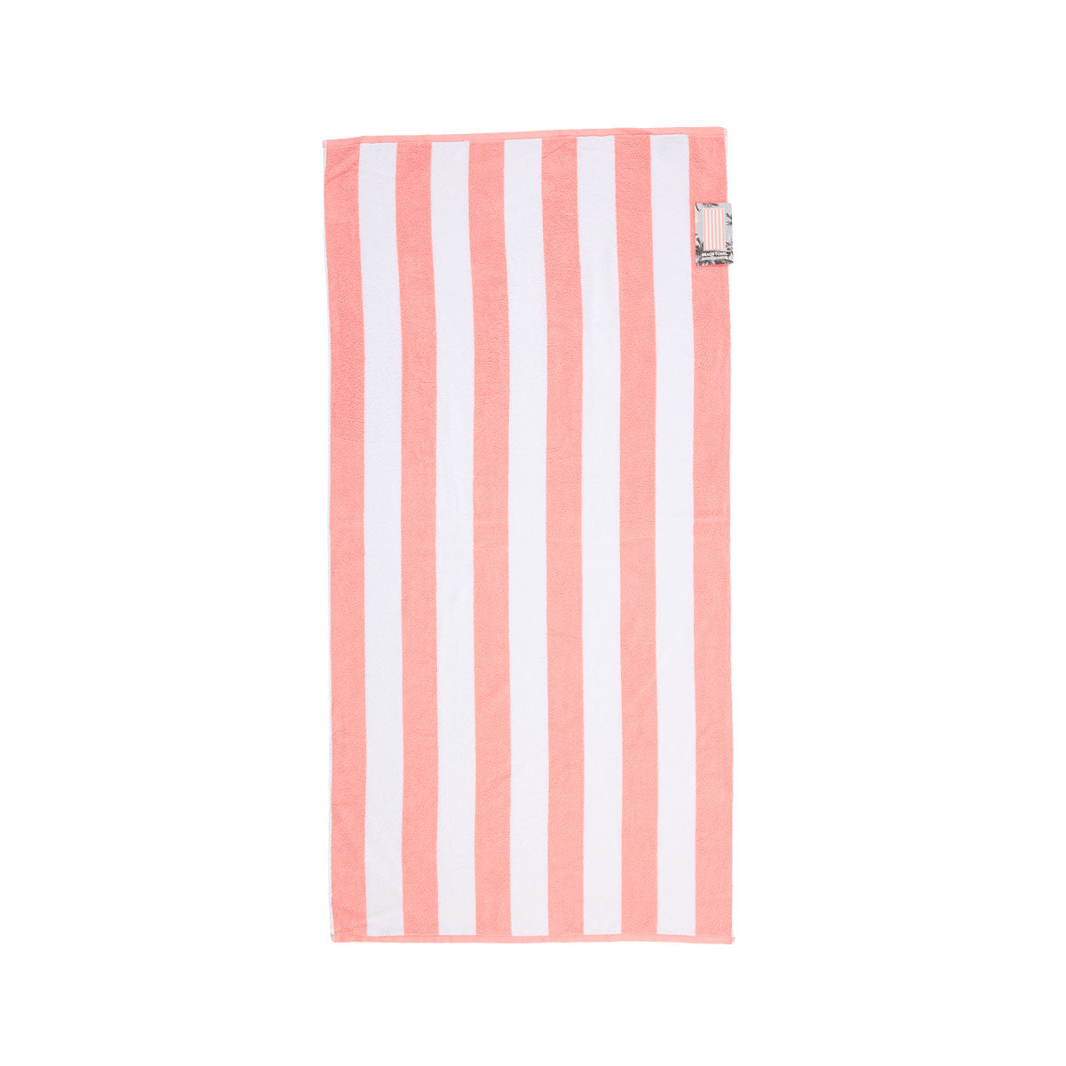 Beach Towel Peach Stripe 75x150cm