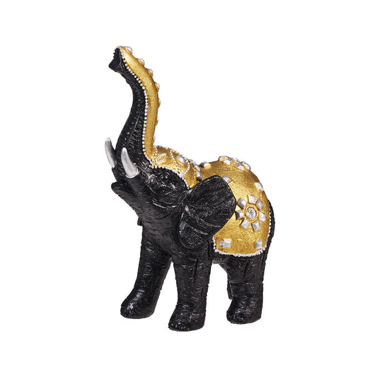 Ornament Elephant Black/White