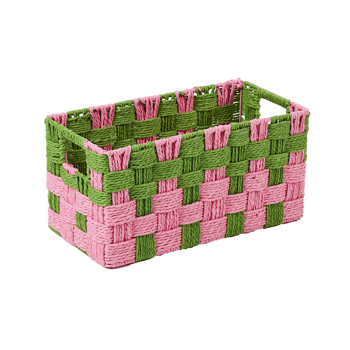 Checkers Paper Rope Basket Assorted